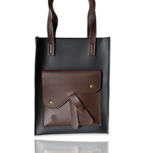 (In stock|Có sẵn) Horse saddle totebackpack black choco - Túi tote balo đa năng Yên ngựa đen nâu