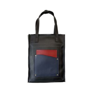 (Pre-order|Hàng đặt trước) Colorblock totebackpack black red navy - Túi tote balo đa năng Colorblock màu đen đỏ xanh đen