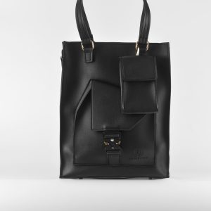 (In stock|Có sẵn) Diagonal totebackpack black - Túi tote balo đa năng Diagonal màu đen